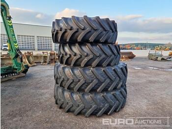  Set of Tyres and Rims to suit Valtra Tractor - الإطارات