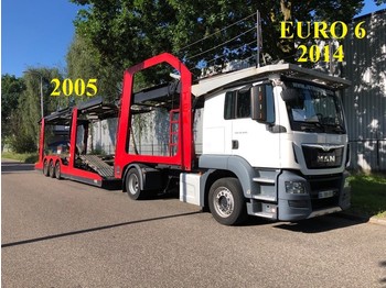 Lohr Eurolohr, Truck 2014, EURO 6, Retarder, Airco, Car Transporter, Navigation, Combi - شاحنة نقل سيارات مقطورة