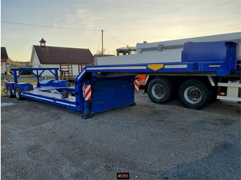 Broshuis 2 axle Lowboy trailer with extension for boat tran - مقطورة