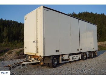  Ekeri 3 aks box trailer with side opening on both sides. 21 pallets - بصندوق مغلق مقطورة