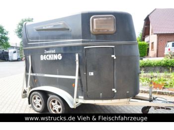Blomert Vollpoly 2 Pferde  - شاحنة نقل المواشي مقطورة