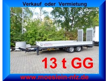 Möslein 13 t GG Tandemtieflader mit Breiten Rampen  - عربة مسطحة منخفضة مقطورة