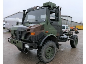 الشاحنات الصغيرة المسطحة UNIMOG U 1300 L 435 4X4 2t KLIMA *-OLDTIMER-* AHK