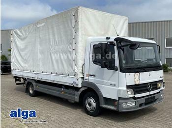 الشاحنات الصغيرة ستائر Mercedes-Benz 816 L Atego 4x2, Euro 5, LBW, AHK, 3. Sitz