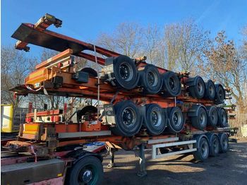 شاحنات الحاويات/ جسم علوي قابل للتغيير نصف مقطورة Vanhool STACK OF 5 PIECES 3 AS - BPW + DOUBLE BDF SYSTEM