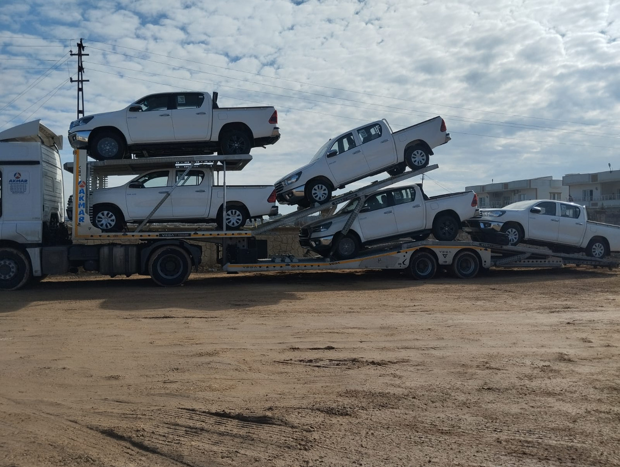 شاحنة نقل سيارات نصف مقطورة Vega Trailer 2 Axle Jeep Transporter (Vehicles): صور 8