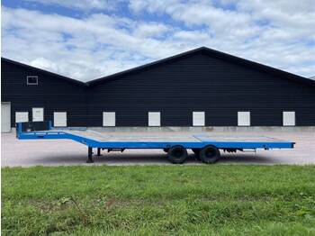 عربة مسطحة منخفضة نصف مقطورة Veldhuizen Be oplegger 10 ton knik vloer semi dieplader: صور 1