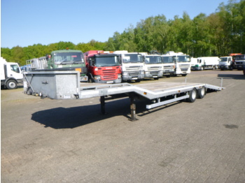 عربة مسطحة منخفضة نصف مقطورة Veldhuizen Semi-lowbed trailer (light commercial) 10 m + winch + ramp: صور 1