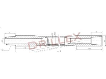 الأفقي الاتجاه الحفر Vermeer D33x44,D36x50 FS2 4,5m Drill pipes, żerdzie: صور 1