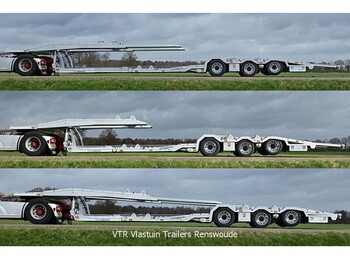 شاحنة نقل سيارات نصف مقطورة Vlastuin VTR Trailer |Truck low loader | Hydro extension | Steer/lift axle | Alcoa rims |: صور 1