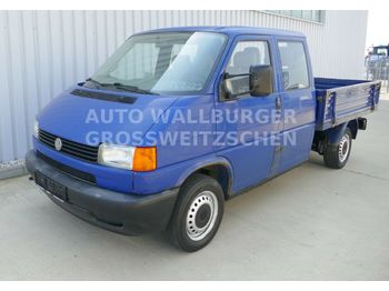 الشاحنات الصغيرة المسطحة Volkswagen T4 2.4 SD Pritsche / DOKA + AHK + 6 Sitze