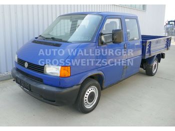 الشاحنات الصغيرة المسطحة, الشاحنات الصغيرة كابينة مزدوجة Volkswagen T4  2.4 SD  Pritsche / DOKA + AHK + 6 Sitze: صور 1