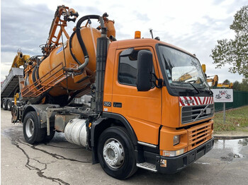 فراغ شاحنة Volvo FM 7-250 + MECOM 7.000L VACUUM TRUCK / HYDROCUREUR / SAUG UND DRUCKWAGEN / KOLKENZUIGER / VIDANGEUR - BE TRUCK: صور 1