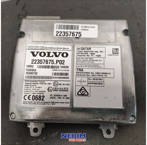 قطع الغيار - شاحنة Volvo Volvo - 22357675 - Telematica regeleenheid: صور 2