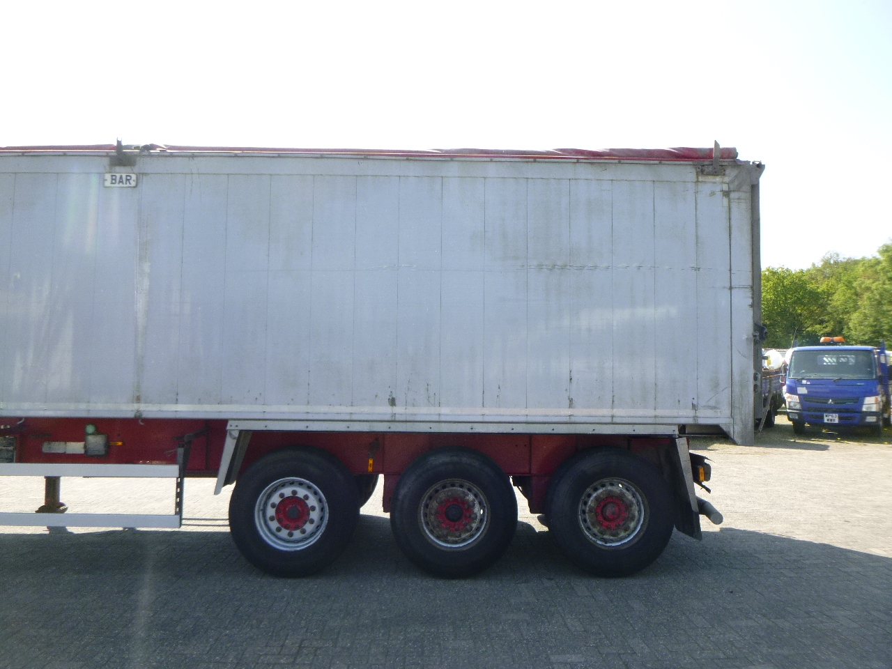 قلابة نصف مقطورة Wilcox Tipper trailer alu 55 m3 + tarpaulin: صور 5