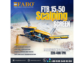 FABO FTB-1550 MOBILE SCALPING SCREEN | AVAILABLE IN STOCK - كسارة متحركه: صور 1