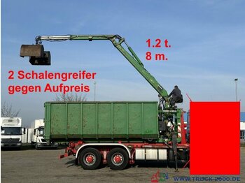  Abrollcontainer 23 m³ + Kran Hiab F 95S 1.2t 8m - حاوية هوك لفت: صور 1