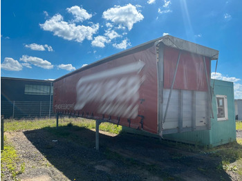 عربة مسطحة منخفضة نصف مقطورة