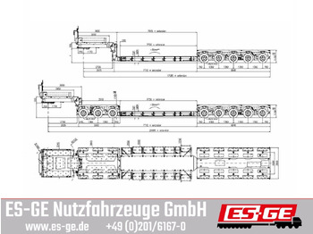 عربة مسطحة منخفضة نصف مقطورة FAYMONVILLE