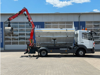 قلاب صغير Mercedes-Benz ATEGO 818 4x2 Euro 6 Kipper Kran FASSI F65B.0.22: صور 4