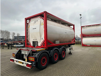 نصف مقطورة صهريج Burg 20FT ADR (EX/II, EX/III, FL, AT) Chassis + Tankcontainer 26.000L /3 baffels: صور 4