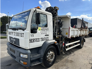 قلابات, شاحنة كرين MAN LC 18.280 18T 4x2 TIPPER + CRANE (2018!!!) HIAB 099 E-2 DUO (921h!) - *157.000km* - FULL AIR - BE TRUCK: صور 4