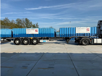 شاحنات الحاويات/ جسم علوي قابل للتغيير نصف مقطورة D-Tec Flexitrailer 3x Extandable / For all sizes container/tyres all 80%/Holland Trailer: صور 2
