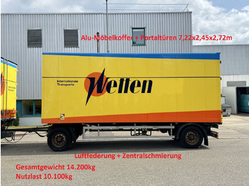 بصندوق مغلق مقطورة