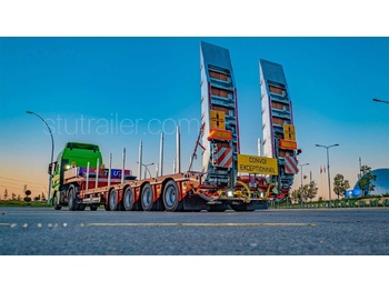 عربة مسطحة منخفضة نصف مقطورة STU