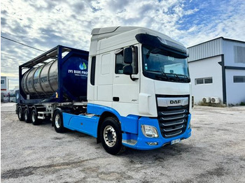 نصف مقطورة صهريج لنقل الكيماويات Fruehauf DAF XF 480 + REMORQUE FRUEHAUF CITERNE 23500€: صور 2