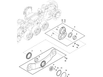 أجزاء الهيكل السفلي JOHN DEERE
