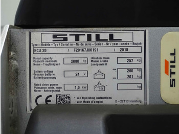 معدات الرفع منخفض المستوى STILL ECU20: صور 2