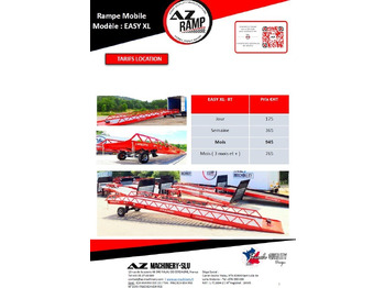 منحدر تحميل جديد **RENTAL** AZ RAMP-EASY XL-8 . Mobil Loading Ramp  WIDE With Level Off, 8 t Capacity: صور 4