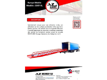 منحدر تحميل جديد **RENTAL** AZ RAMP-EASY XL-8 . Mobil Loading Ramp  WIDE With Level Off, 8 t Capacity: صور 2