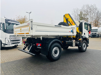 قلابات, شاحنة كرين MAN TGM 18.320 4x4 BB Kipper Kran 131 Single Winter: صور 3