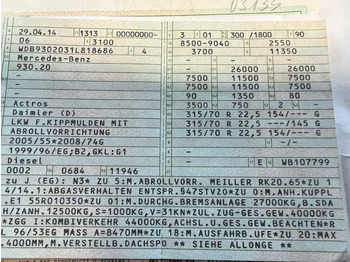 شاحنة ذات الخطاف Mercedes-Benz 2541 6X2 Meiller Funk Zustand wie 200 tkm Mercedes-Benz 2541 6X2 Meiller RK 20.65 Funk | Top Zustand!: صور 2 شاحنة ذات الخطاف Mercedes-Benz 2541 6X2 Meiller Funk Zustand wie 200 tkm Mercedes-Benz 2541 6X2 Meiller RK 20.65 Funk | Top Zustand!: صور 2