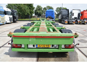 شاحنات الحاويات/ جسم علوي قابل للتغيير نصف مقطورة Pacton T3-010 - 2 LIFT AXLES - DRUM BRAKES - BPW AXLES - 2 x EXTENDABLE - GOOD CONDITION -: صور 3
