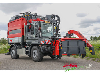 الشاحنات الصغيرة Mercedes-Benz Unimog U 427 Greentec woodchipper combi: صور 4