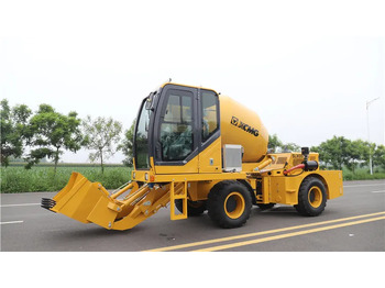 شاحنة خلاطة خرسانة جديد XCMG official SLM3500S 3.5m3 small mobile self loading concrete mixer price list: صور 4