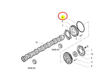 قطع الغيار جديد FPT IVECO Cursor8/9 F2BE0641A F2BE0681A Timing Chain Cover O-ring 17292381 5001857194: صور 2