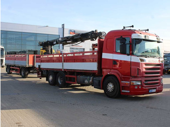 شاحنة كرين, شاحنات مسطحة Scania R380,EURO 3,6X2,LIFTING AXLE,HIAB 166K + KOGEL: صور 2