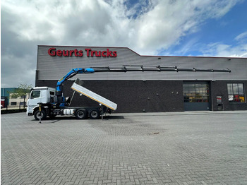 شاحنة كرين Mercedes-Benz Arocs 3351 963-2-E 6X4 KIPPER / TIPPER + PALFINGER PK30.002 TEC7 KRAAN / KRAN / CRANE / GRUA: صور 4