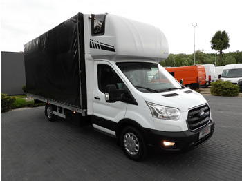 الشاحنات الصغيرة ستائر FORD TRANSIT  TARPAULIN 10 PALLETS WEBASTO CRUISE CONTROL LED LIGHTS PNEUMATICS AIR CONDITIONING  160HP: صور 4