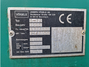 العامل بالقار Vögele Super 1600: صور 5