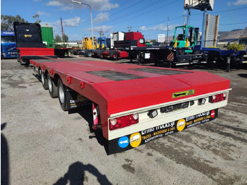 عربة مسطحة منخفضة نصف مقطورة