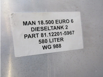 خزان وقود - شاحنة MAN 81.12201-5967 DIESELTANK 2 580 LITER MAN 18.500 EURO 6: صور 5