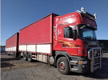 شاحنة ستارة Scania Nousukapelli+Jyki kärry 3m sisäkork.liukukatot: صور 5