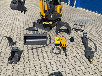 حفارة مصغرة Minibagger BK1000JSR inkl. großem Zubehörpaket *HERBSTAKTION*INKL.19% MWST*BERGER KRAUS* VERSTELLFAHRWERK*SOFORT!*: صور 2