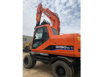 حفارات زحافة Wheel digging excavator Used DOOSAN150W DH150W DH150W-7 / second-hand KOREA engine DOOSAN DH 150 150W-7 DOOSAN150: صور 4