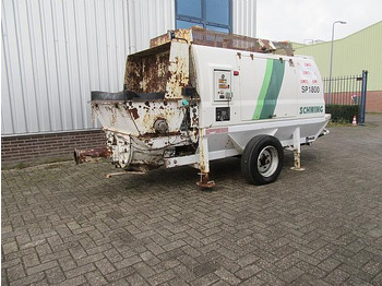 مضخة خرسانة ثابتة 2014 SCHWING SP1800 D 129KW trailer pump: صور 4